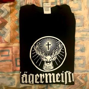 A small black Jagermeirter printed t-shirt